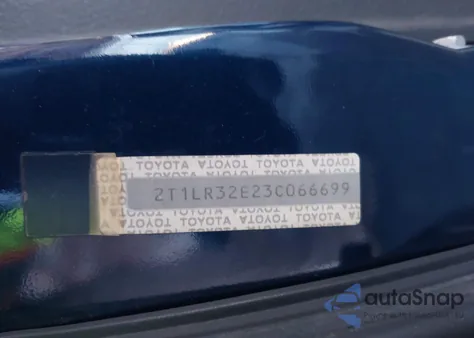 2003 Toyota Matrix Xr from USA, damaged, VIN 2T1LR32E23C066699